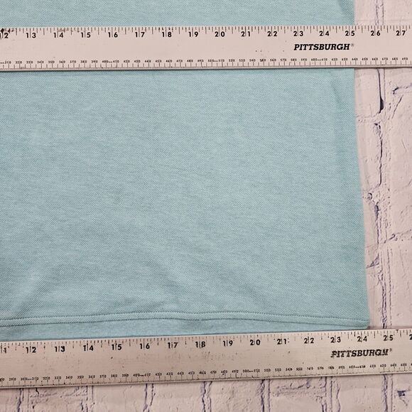 Peter Millar SZ XXL Crown Comfort 1/4 Zip Sweater Teal Golf Performance MS23K49 - Picture 4 of 12
